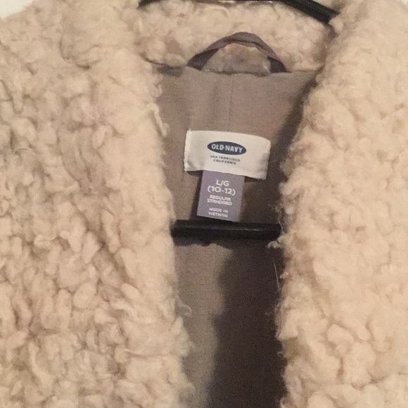 fluffy jacket old navy